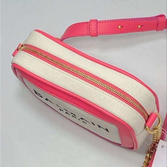 Balmain B-Army 18 Canvas Logo Camera Bag - Picture 8 of 14